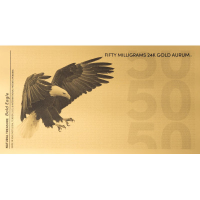 Bald Eagle Aurum - 24k Gold Bill (50 mg)