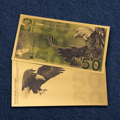 Bald Eagle Aurum - 24k Gold Bill (50 mg)
