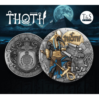 Thoth - 2 Oz - Samlermønt i sølv
