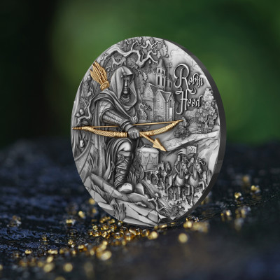Robin Hood - 2 Oz - Samlermønt i sølv