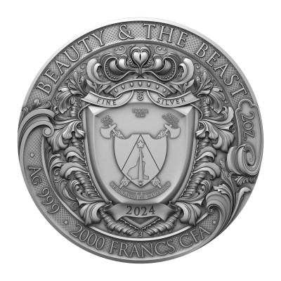 Skønheden og udyret - 2 Oz - Sølv samlemønt