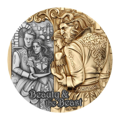 Skønheden og udyret - 2 Oz - Sølv samlemønt