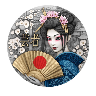 Geisha - 2 Oz - Sølv samlemønt