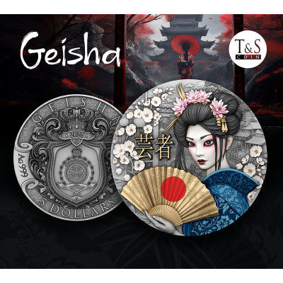 Geisha - 2 Oz - Sølv samlemønt