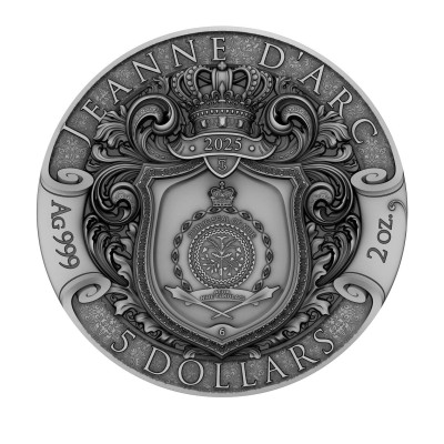 Jeanne d'Arc - 2 Oz - Samlermønt i sølv