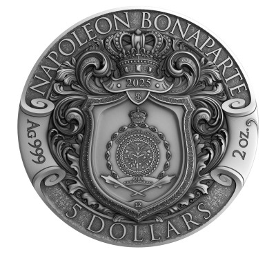 Napoleon Bonaparte - 2 Oz - Samlermønt i sølv