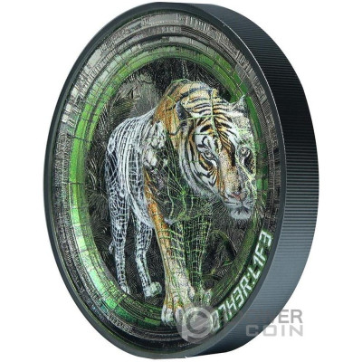 Tiger Other Life - 3 Oz - Samlermønt i sølv