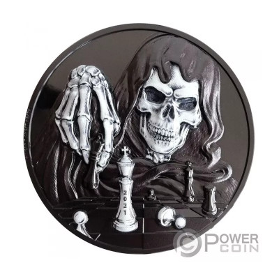 Dark Checkmate (2021) - 3 Oz Silver Proof-samlermønt