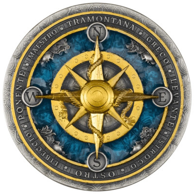 Compass Rose (2026) – 2 oz – sølv-samlermønt