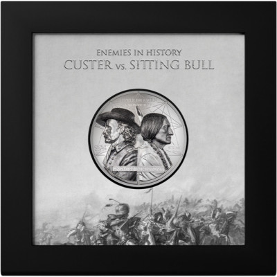 Custer vs. Sitting Bull (2026) – 2 oz – sølv-proof-samlermønt