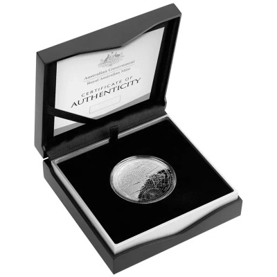 1626 Ny verdenskort – 1 Oz – sølv-proof-samlermønt